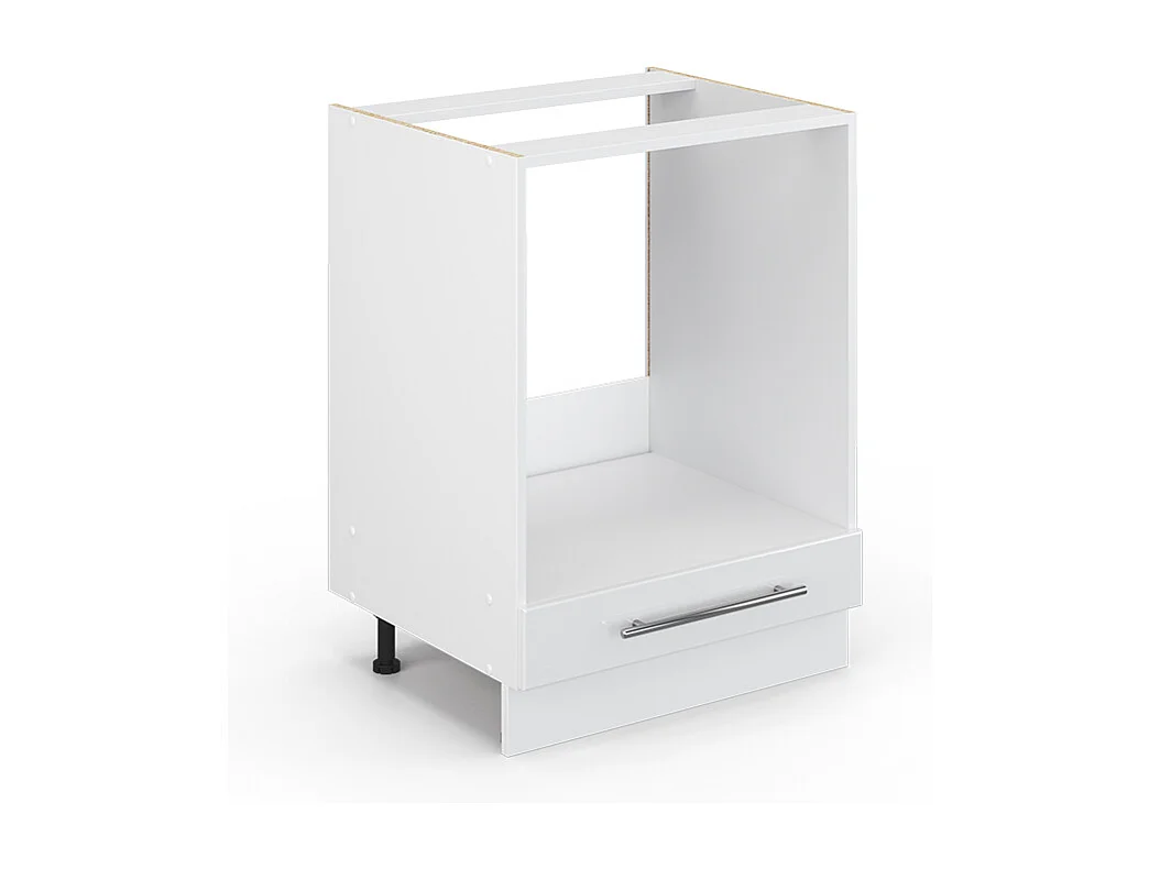 Armario para horno empotrado blanco alto brillo 60x51.6x82 fame-line