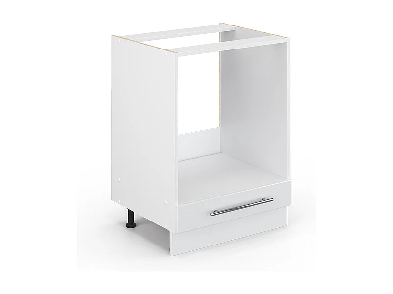 Meuble pour four blanc haute brillance 60x51.6x82 fame-line