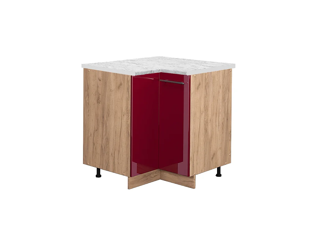 Meuble dangle rouge bordeaux haute brillance 80.5x60x82 fame-line
