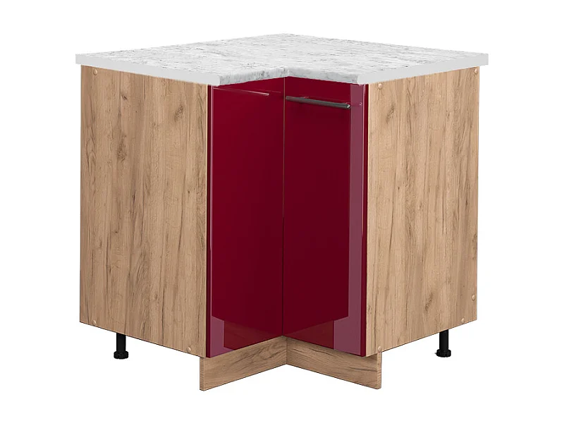 Meuble dangle rouge bordeaux haute brillance 80.5x60x82 fame-line