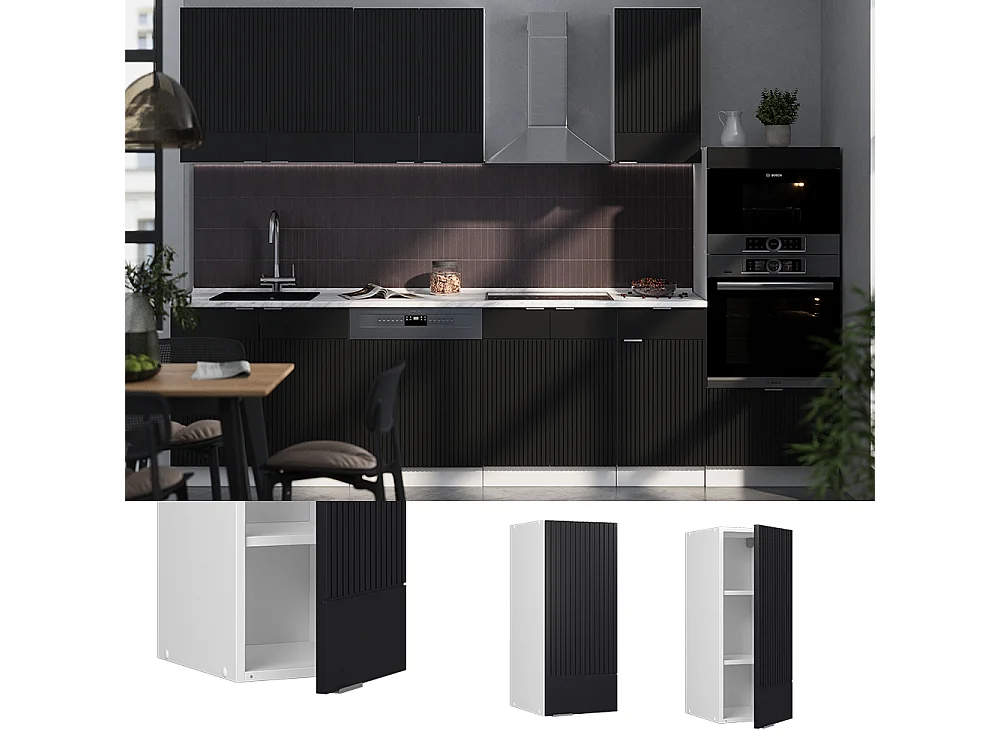 Armario colgante rayas negras 30x34.1x72 fame-line