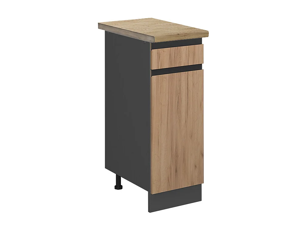 Meuble cuisine chêne de force doré 30x60x81.6 r-line