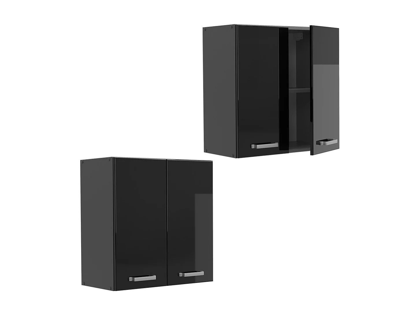 Pensile da cucina nero lucido 60x31x60 r-line