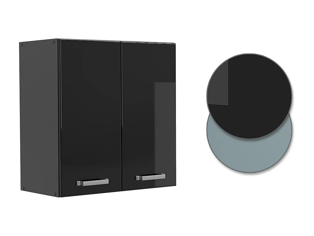 Pensile da cucina nero lucido 60x31x60 r-line