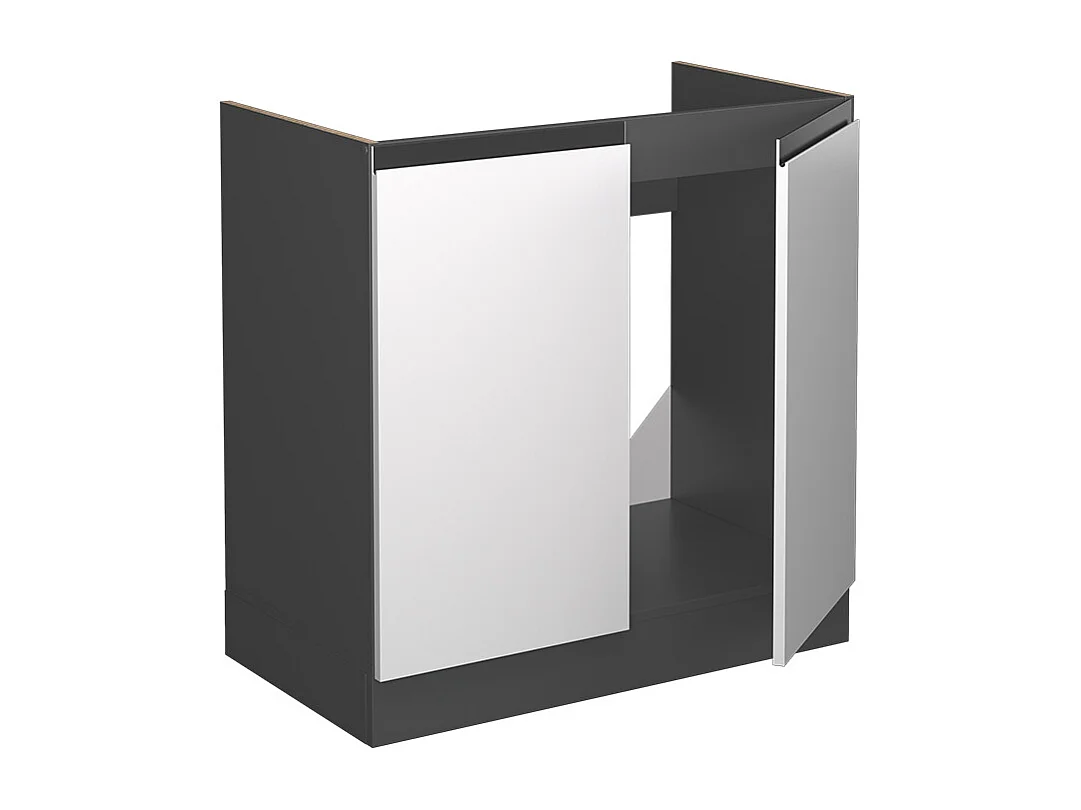 Armario bajo para fregadero blanco 80x46x81.6 r-line