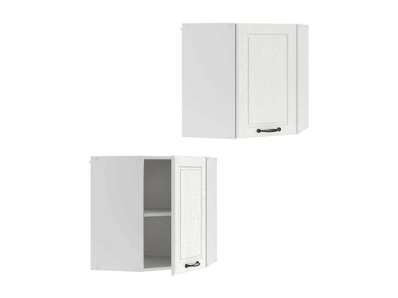 Armario colgante de esquina blanco casa de campo 57x34.1x60 r-line