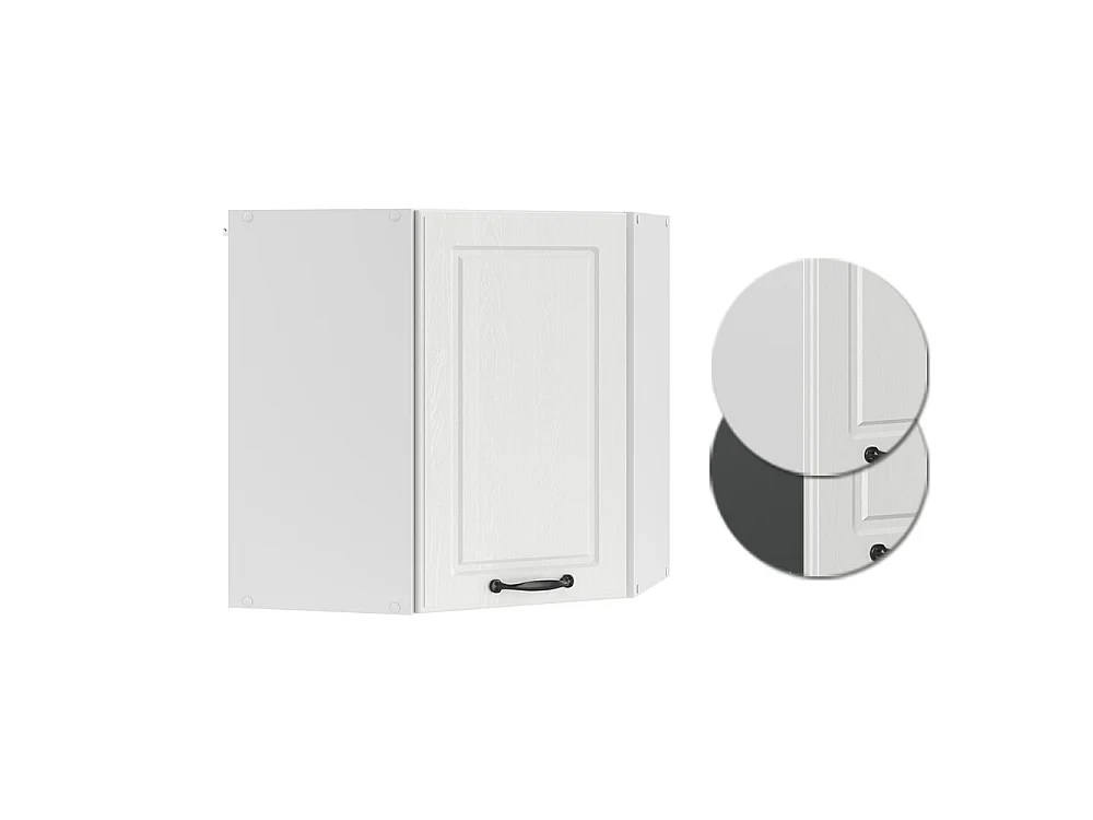 Corner wall cabinet white shaker style57x34.1x60 r-line