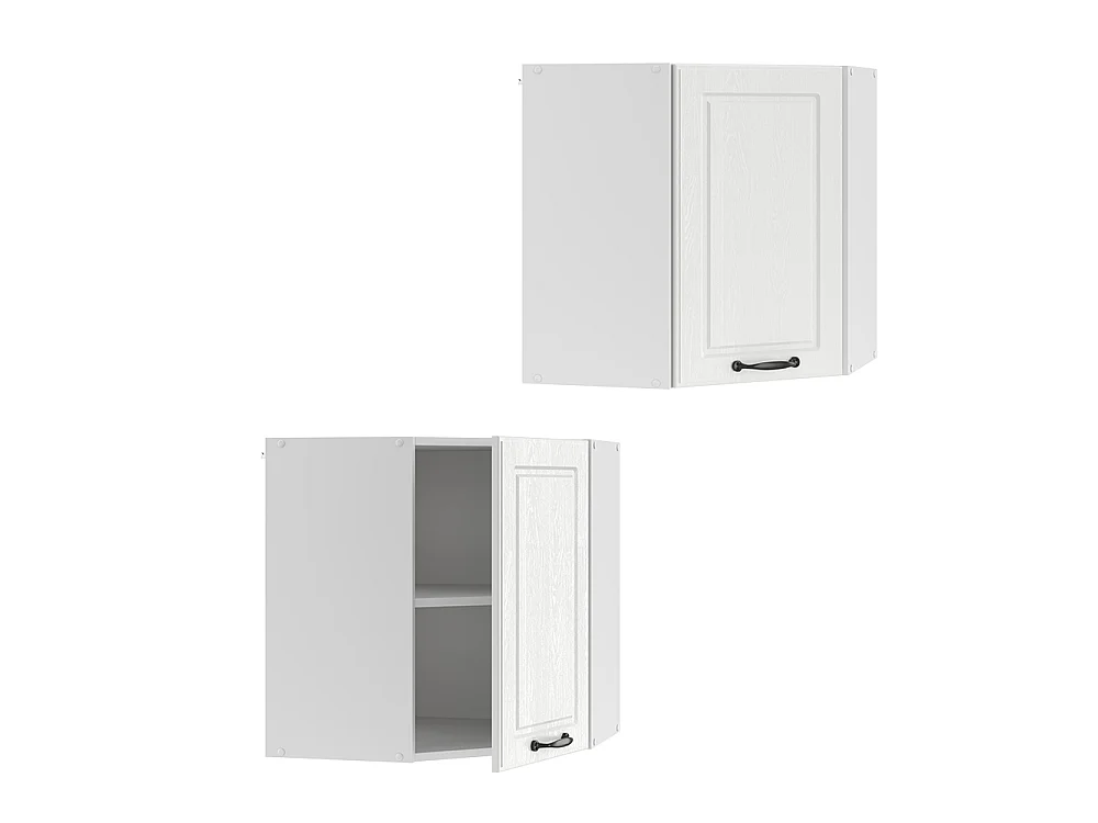 Corner wall cabinet white shaker style57x34.1x60 r-line