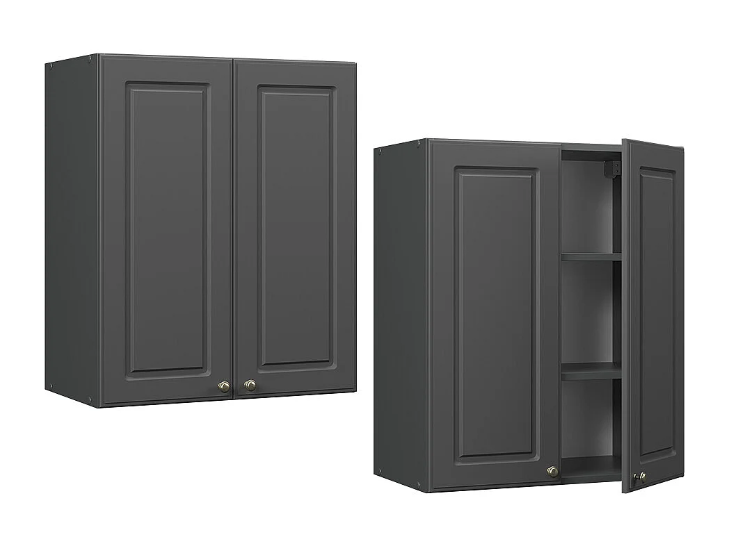 Armario colgante antracita-oro landhaus 60x34.1x72 fame-line