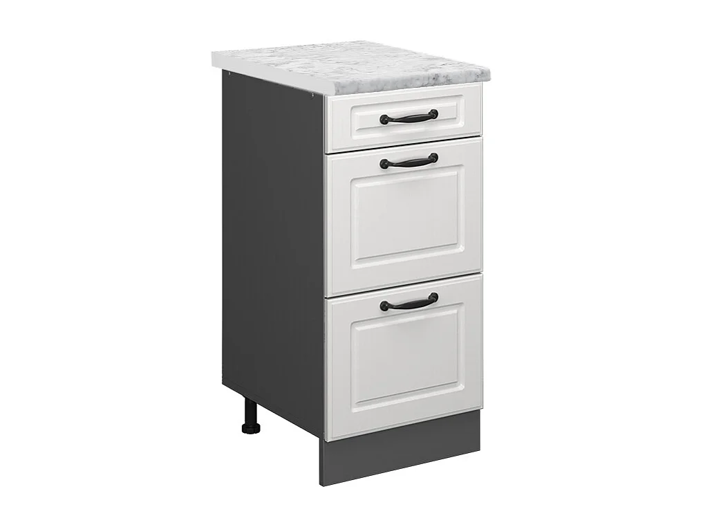 Meuble cuisine blanc campagne 40x60x81.6 r-line