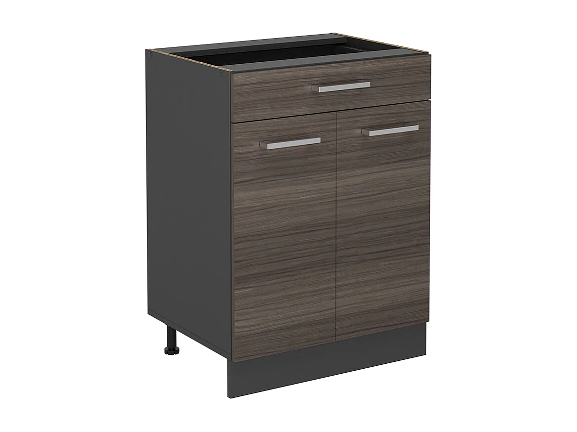 Mueble bajo de cocina gris noble 60x46x81.6 r-line