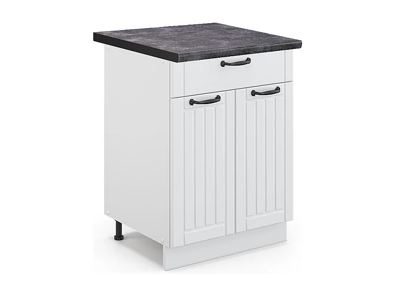 Keukenonderkast wit landhuis 60x60x82 fame-line