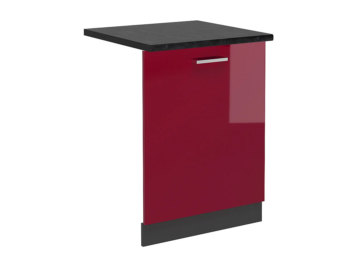 Façade de lave-vaisselle rouge brillant 60x1.6x81.8 r-line
