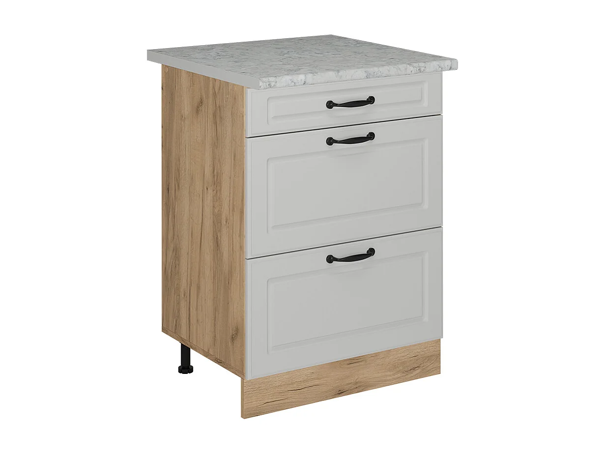 Mueble bajo de cocina blanco casa de campo 60x60x81.6 r-line