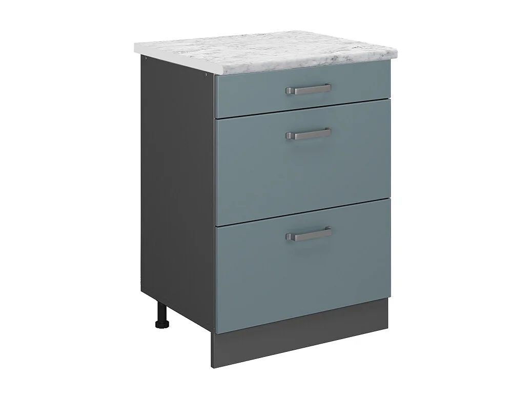 Keukenonderkast blauw-grijs 60x60x81.6 r-line
