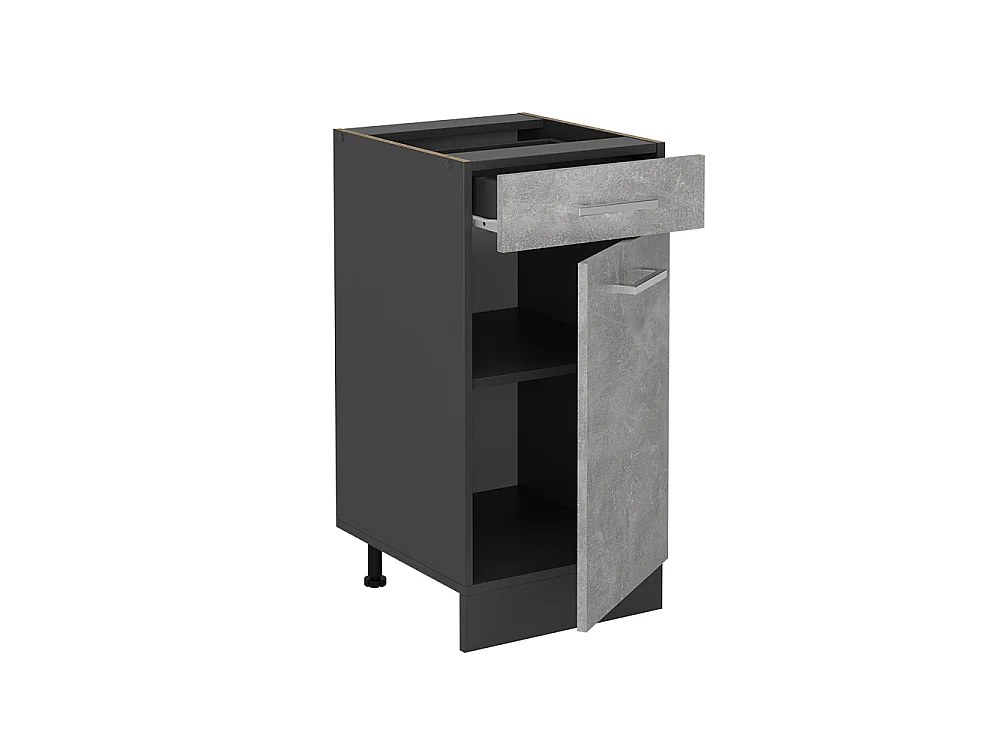 Kitchen base cabinet concrete 40x46x81.6 r-line