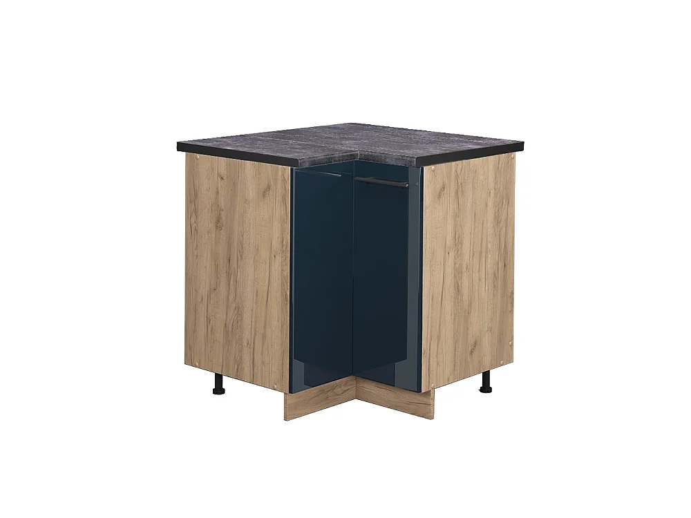 Meuble dangle bleu foncé brillant 80.5x60x82 fame-line