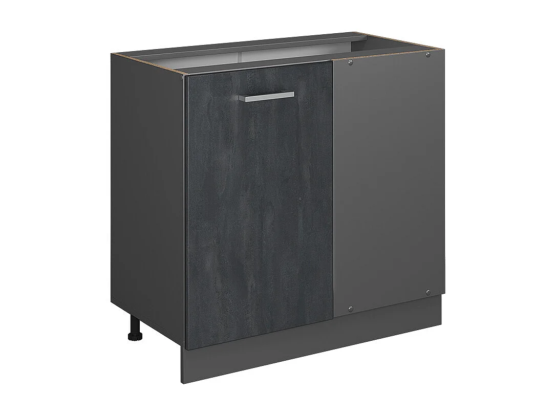 Meuble dangle béton noir 86x46x81.6 r-line