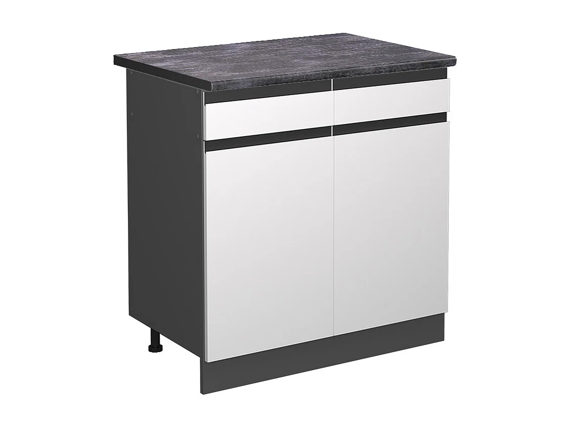 Meuble cuisine blanc 80x60x81.6 r-line