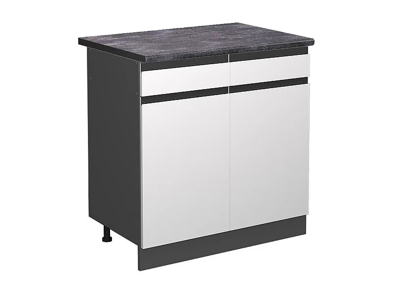 Meuble cuisine blanc 80x60x81.6 r-line