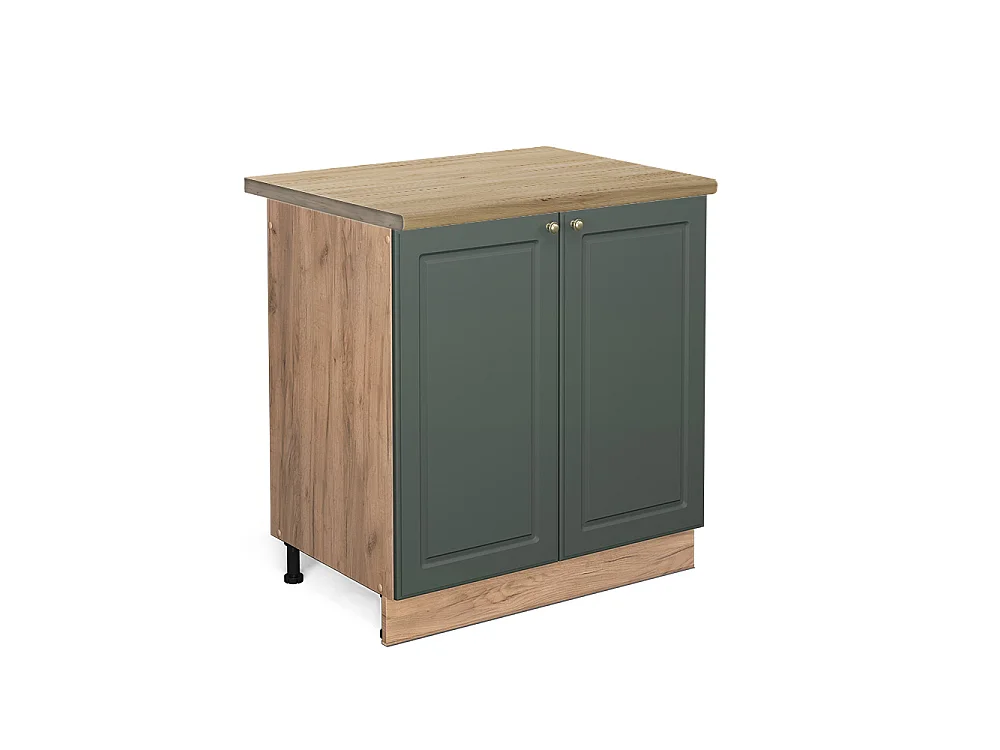 Spülenunterschrank grün-gold landhaus 80x60x82 fame-line