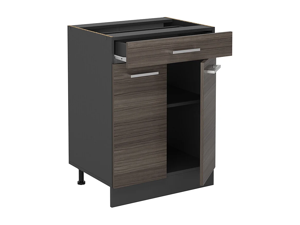 Mueble bajo de cocina gris noble 60x60x81.6 r-line