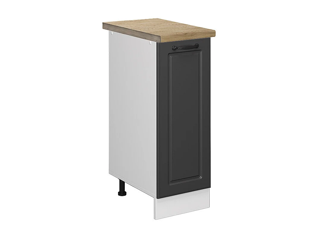 Meuble de cuisine anthracite campagne 30x60x81.6 r-line