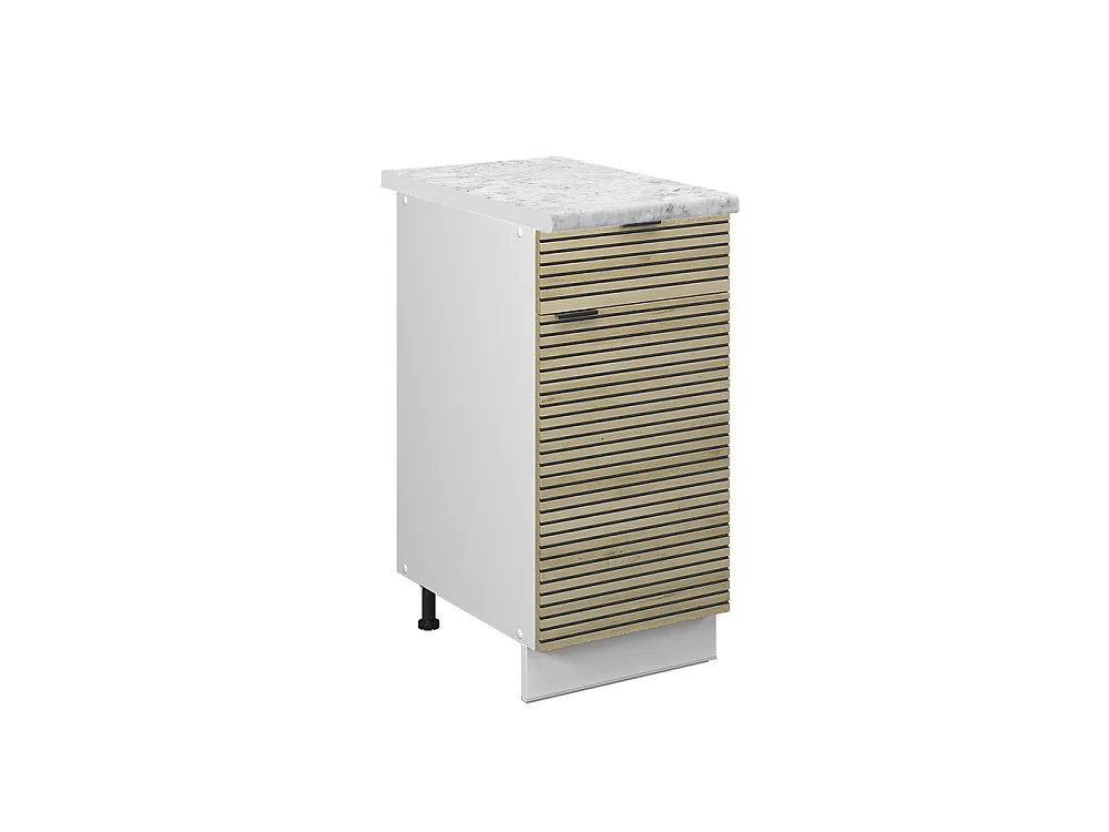 Mobiletto base per cucina pannello in quercia 40x60x82 fame-line