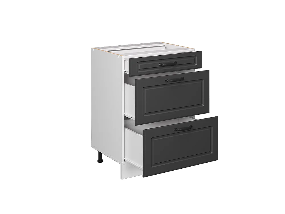 Meuble cuisine anthracite campagne 60x46x81.6 r-line