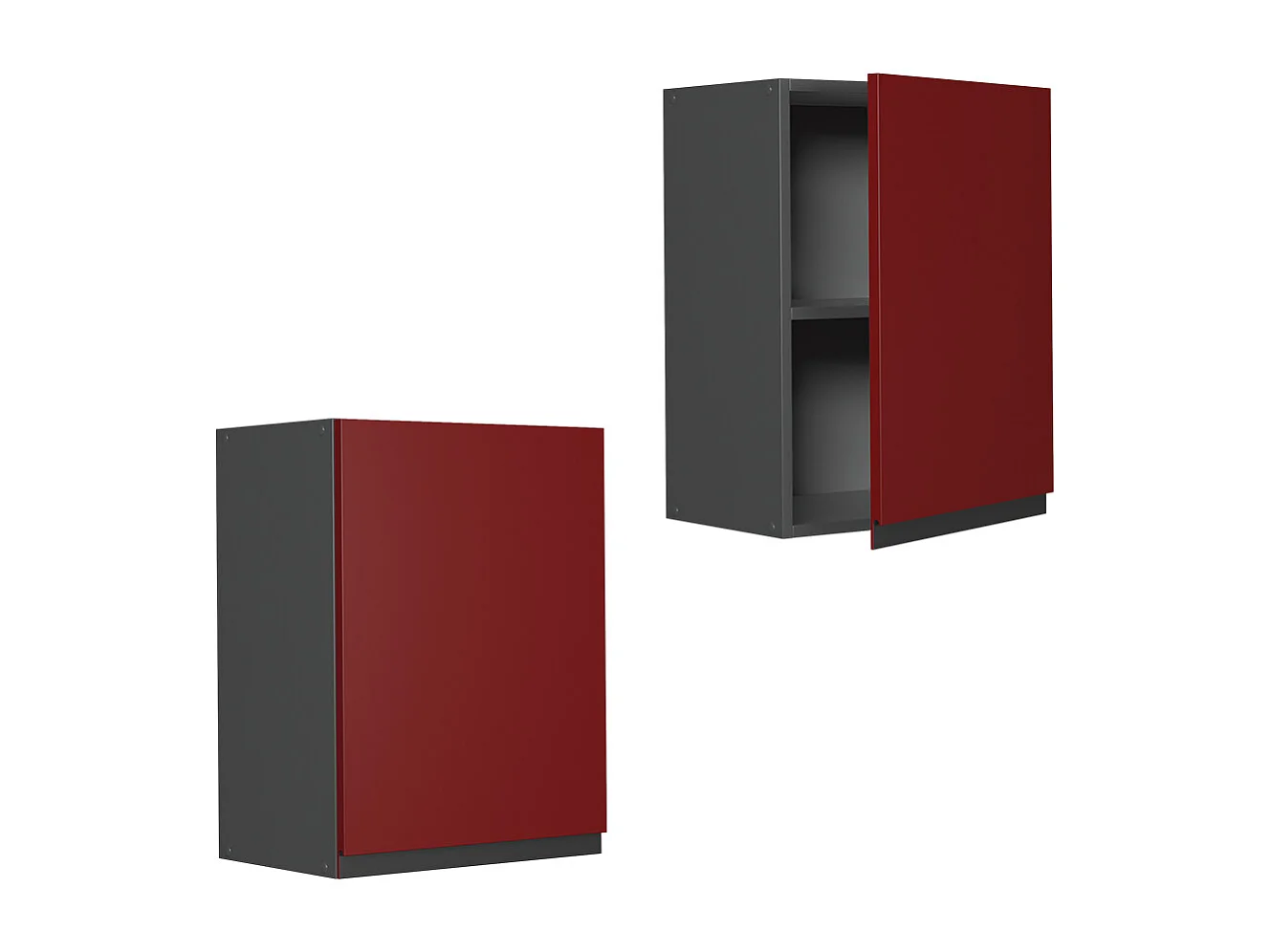 Hängeschrank rot 45x31x60 r-line