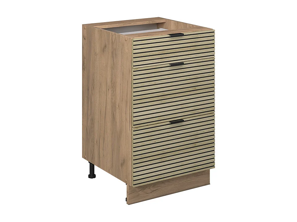 Keukenonderkast eiken paneel 50x51.6x82 fame-line