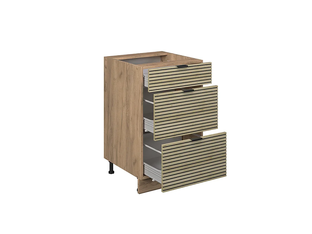 Meuble cuisine panneau en chêne 50x51.6x82 fame-line