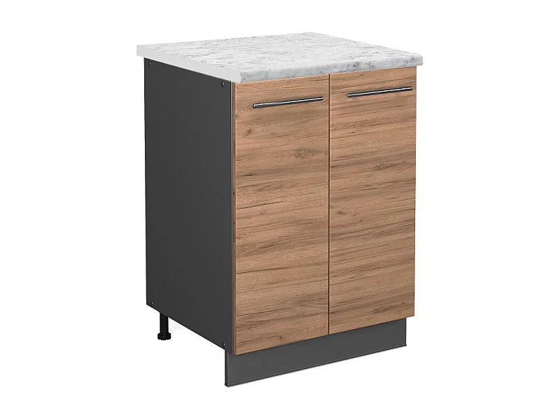 Mueble bajo de cocina roble dorado 60x60x82 fame-line