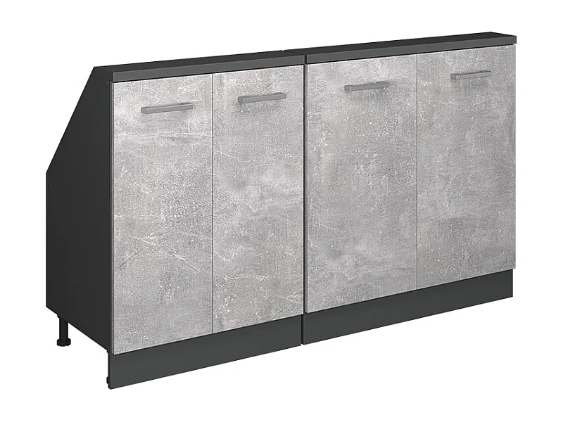 Meuble sous pente béton 140x46x81.6 r-line