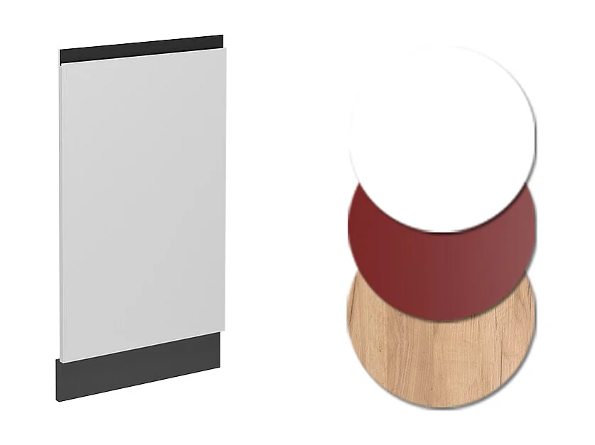 Panel frontal del lavavajillas blanco 45x1.6x81.8 r-line