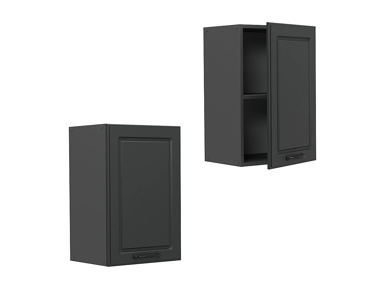 Elément haut de cuisine anthracite campagne 40x31x60 r-line