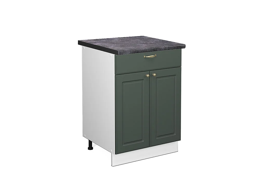 Meuble cuisine vert or campagne 60x60x82 fame-line
