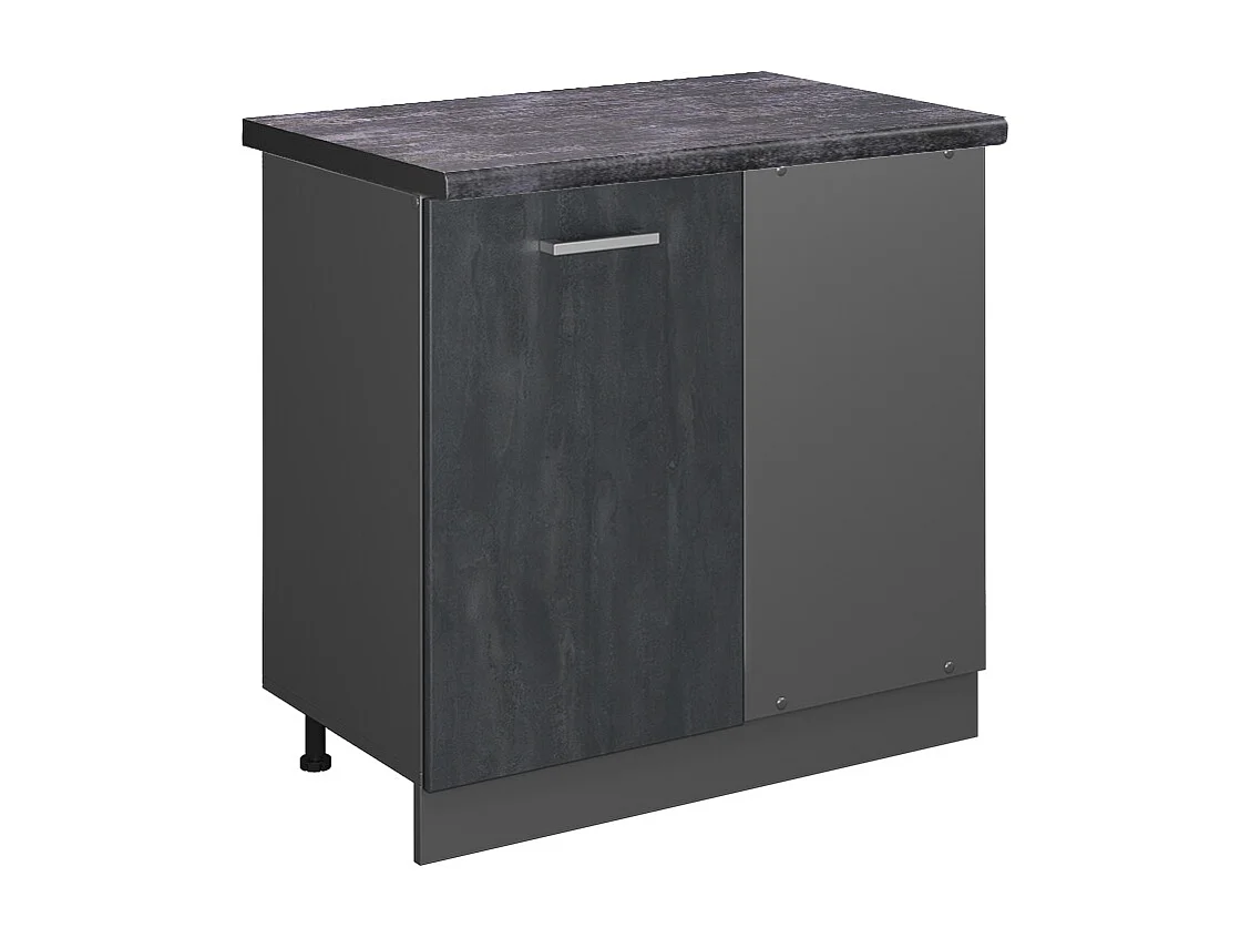 Meuble dangle béton noir 86x60x81.6 r-line