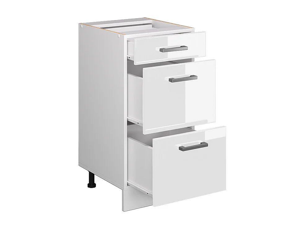Mueble bajo de cocina blanco alto brillo 40x46x81.6 r-line