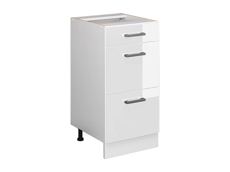 Armário baixo de cozinha branco alto brilho 40x46x81.6 r-line