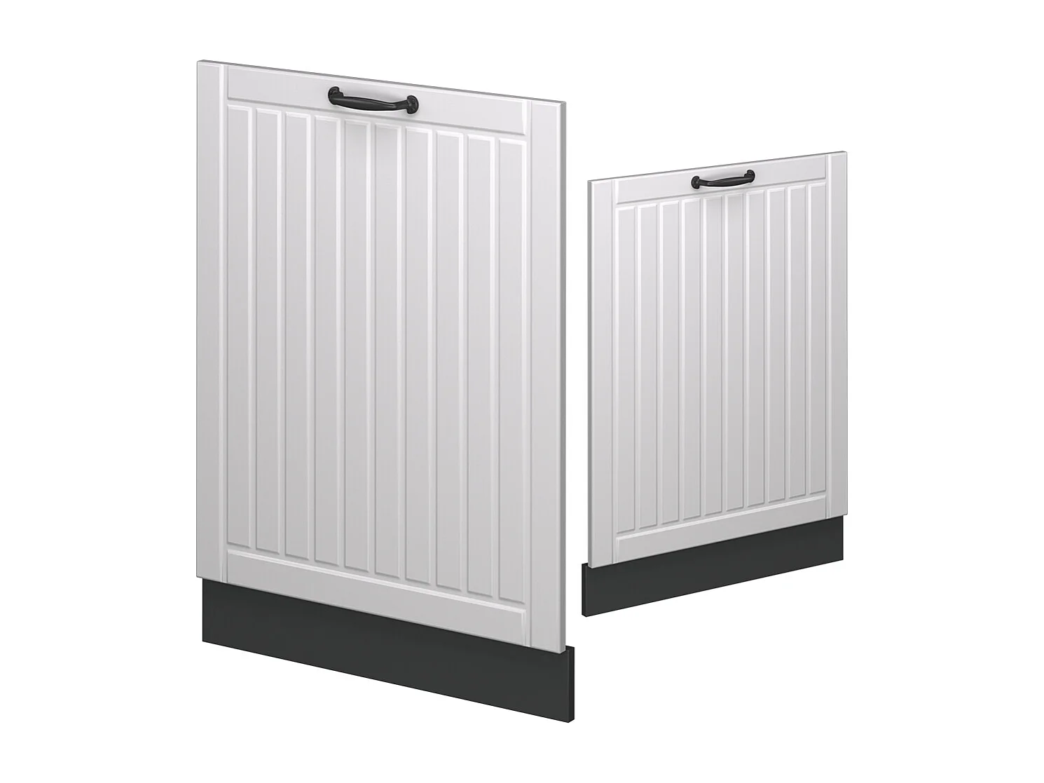 Façade de lave-vaisselle blanc campagne 60x1.6x81.8 fame-line