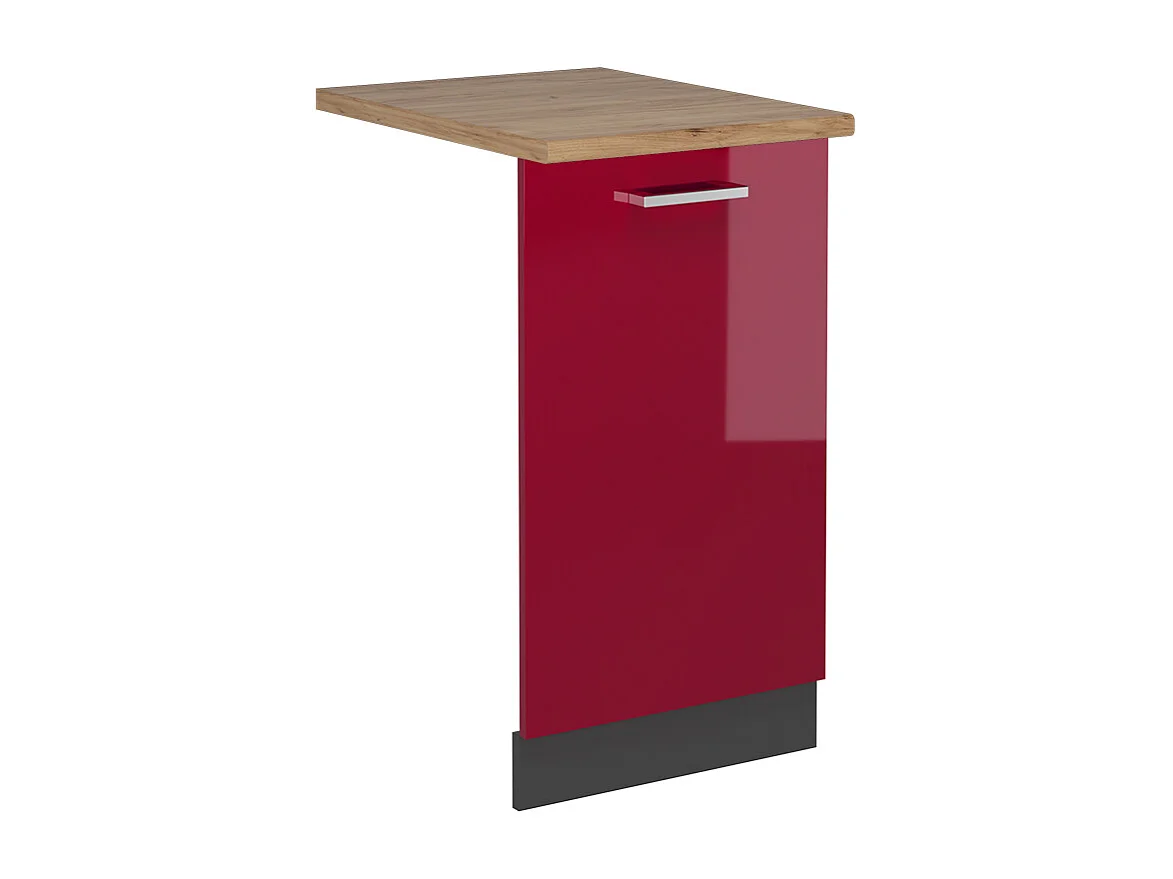 Façade de lave-vaisselle rouge brillant 45x1.6x81.8 r-line