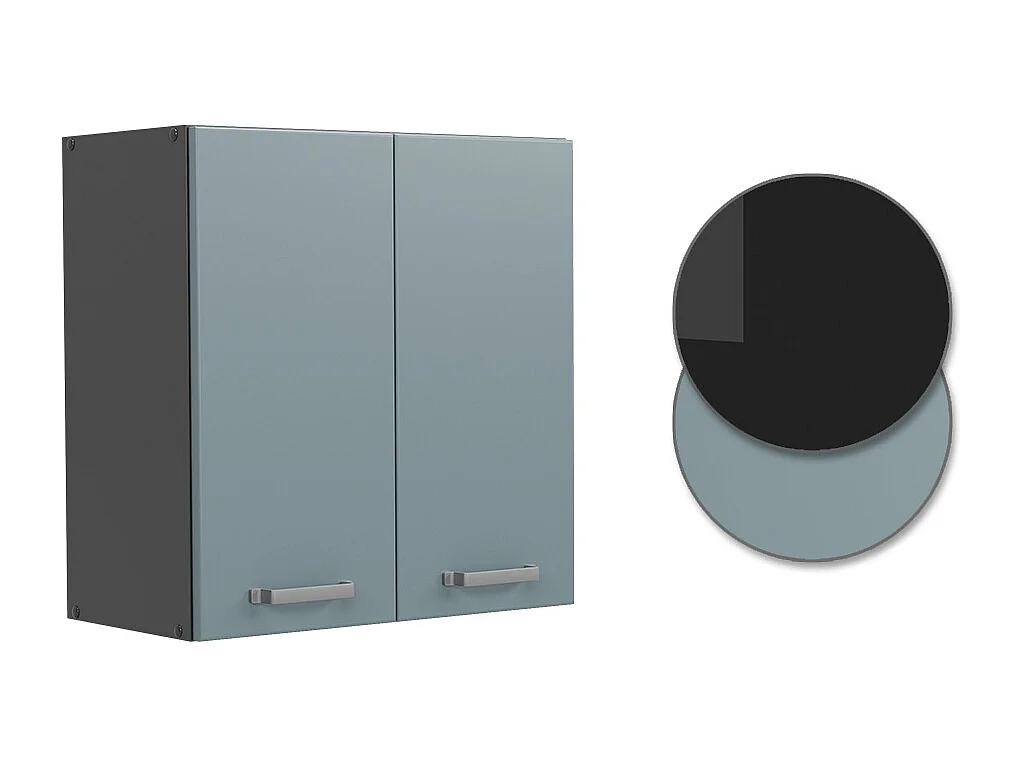 Pensile da cucina grigio-blu 60x31x60 r-line