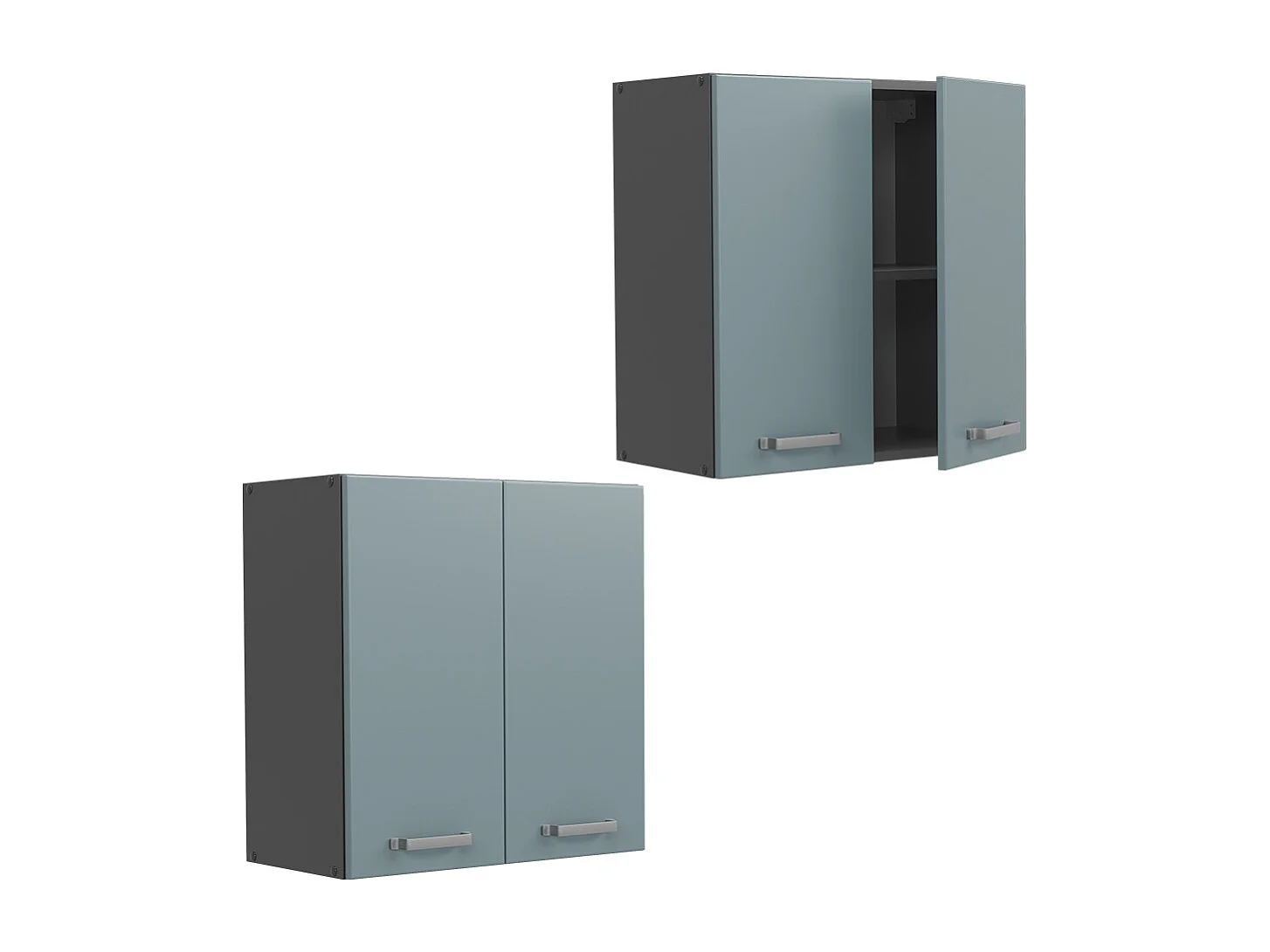 Pensile da cucina grigio-blu 60x31x60 r-line