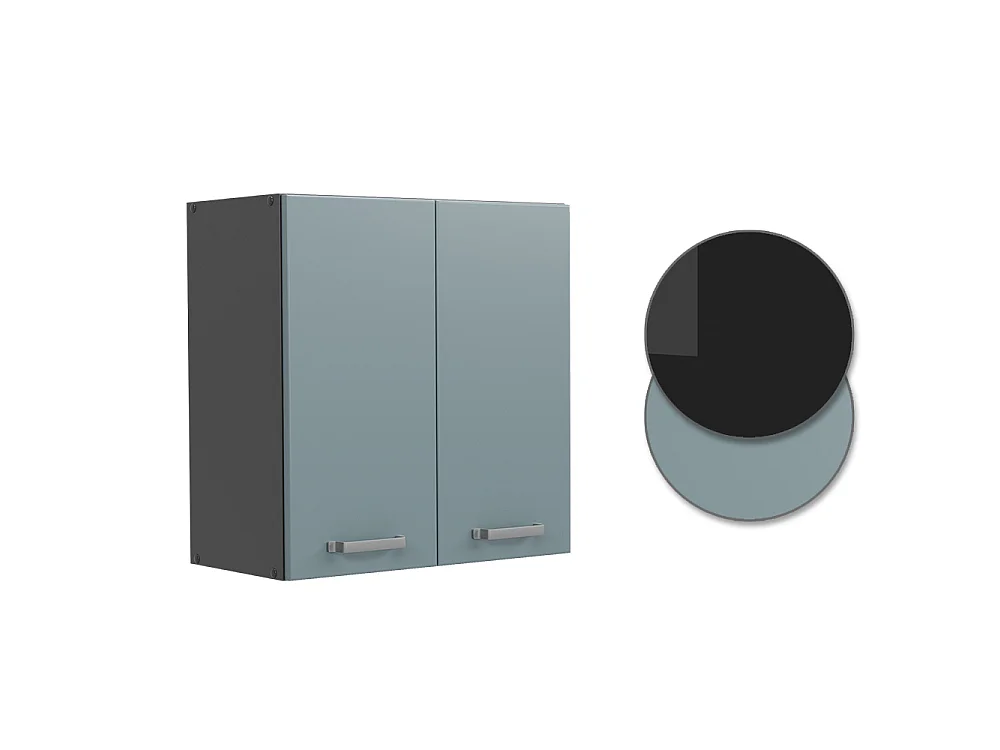 Wall cabinet blue-grey 60x31x60 r-line