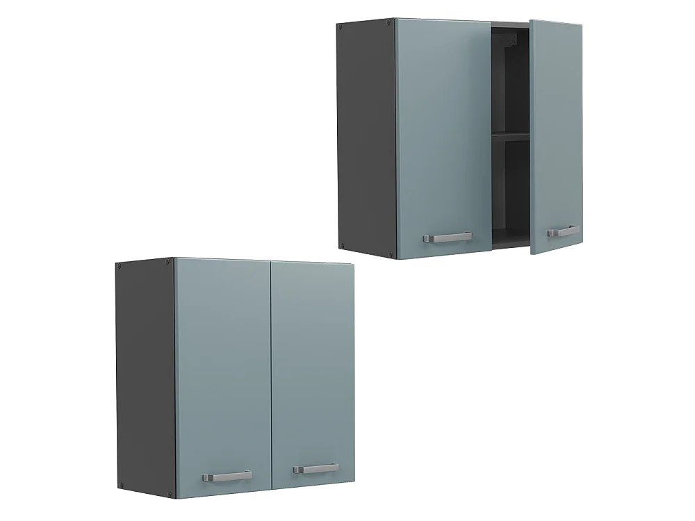 Wall cabinet blue-grey 60x31x60 r-line