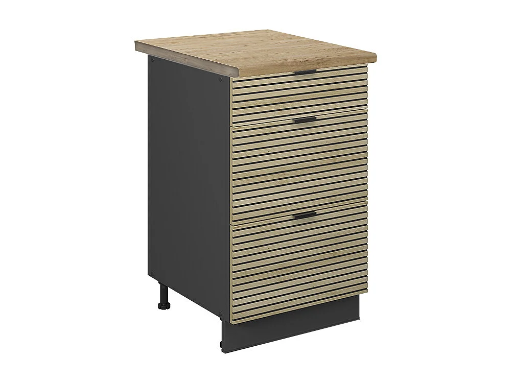 Meuble cuisine panneau en chêne 50x60x82 fame-line