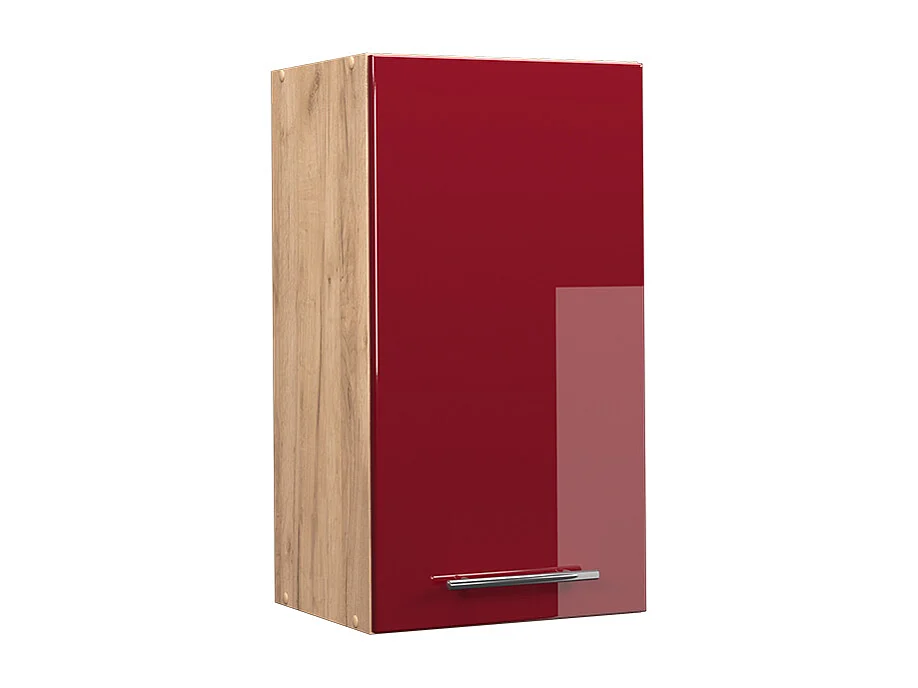 Armario colgante rojo burdeos alto brillo 40x34.1x72 fame-line
