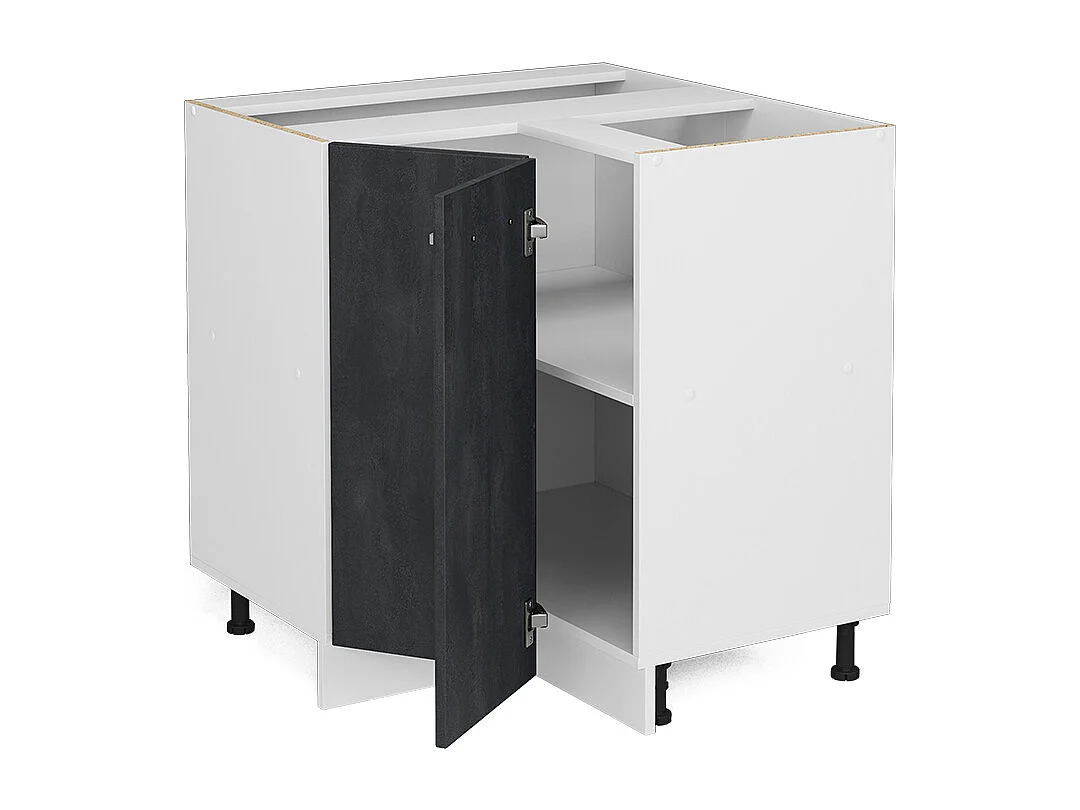 Mobile ad angolo cucina calcestruzzo nero 75.6x46x81.6 r-line