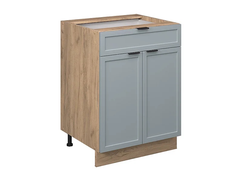 Meuble cuisine bleu clair-gris 60x60x82 fame-line